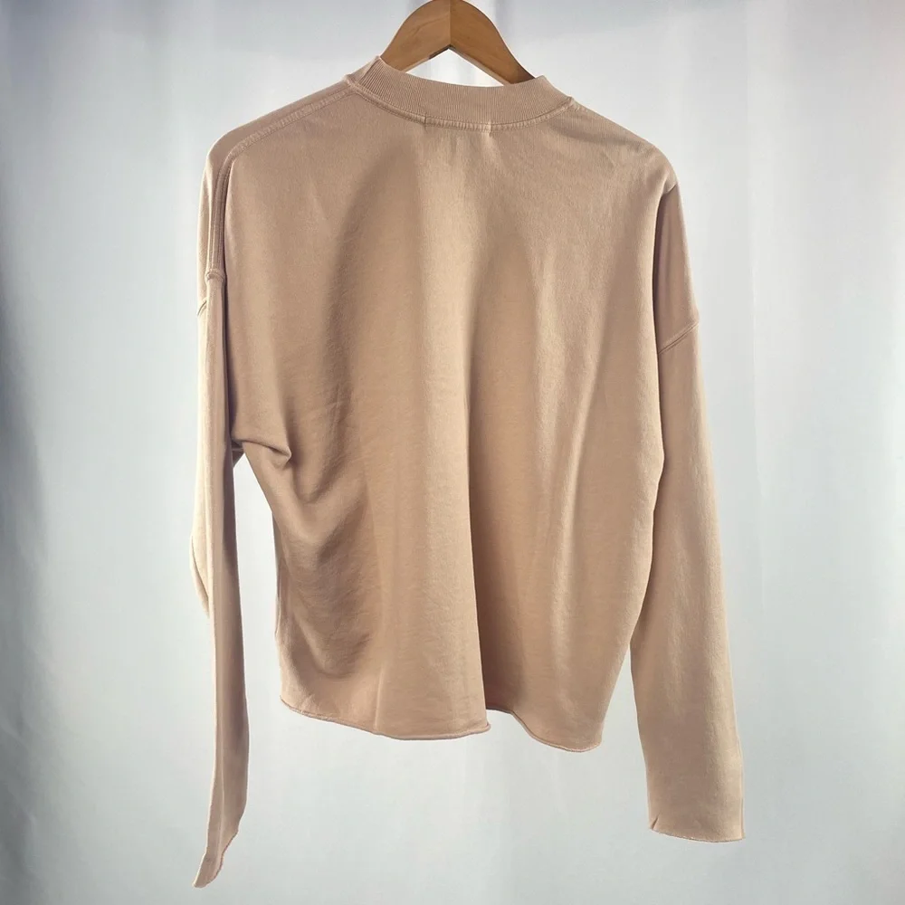 NWT Weekend Stories Jane Sweatshirt‎ in Taupe Size Extra Small